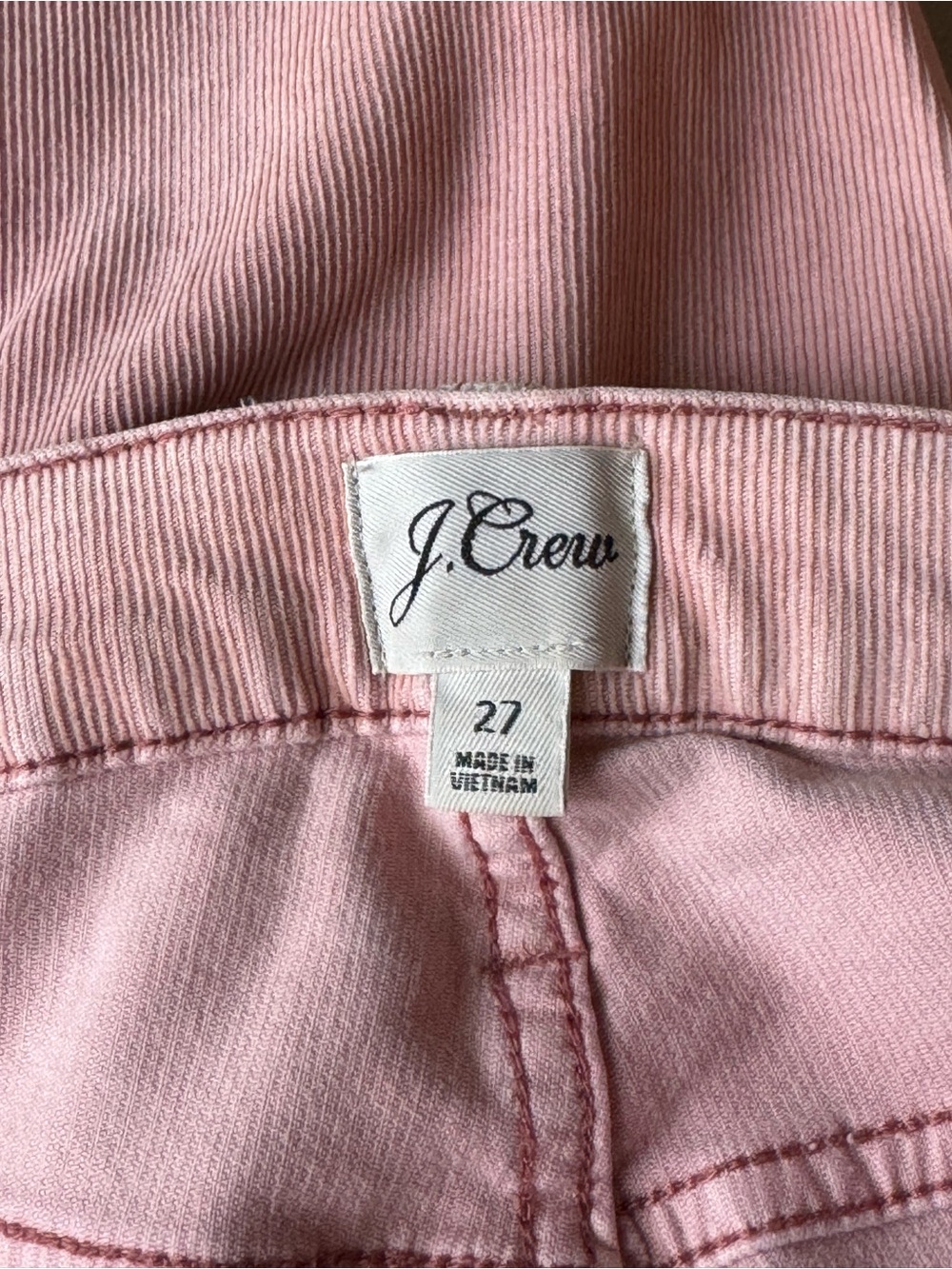 J.Crew Vintage Straight Corduroy Pink Pants - Picture 10 of 10